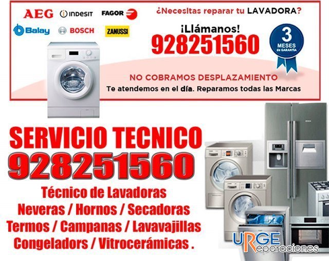 servicio tecnico de lavadora en las palmas